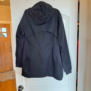 Rain jacket Lululemon. Very flattering